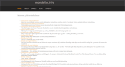 Desktop Screenshot of mondello.info